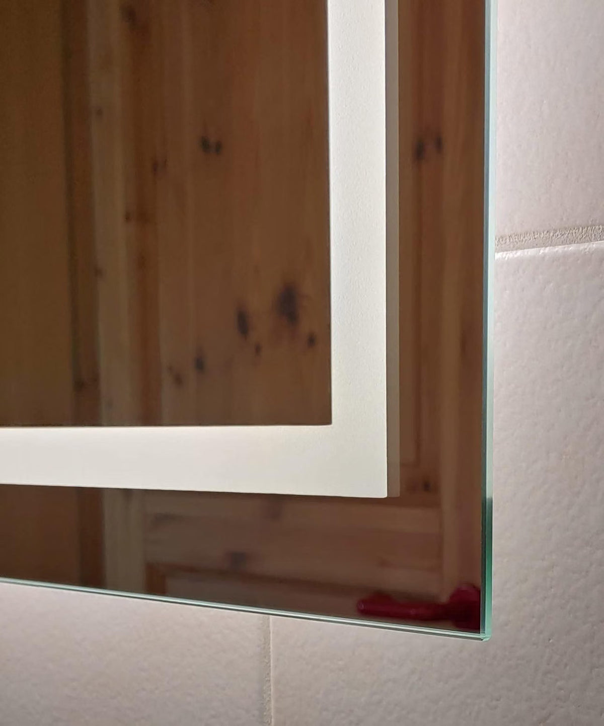 LED Bathroom Mirror Demister 100x60cm Dimmable 3 Colour Touch Memory Wall Mount