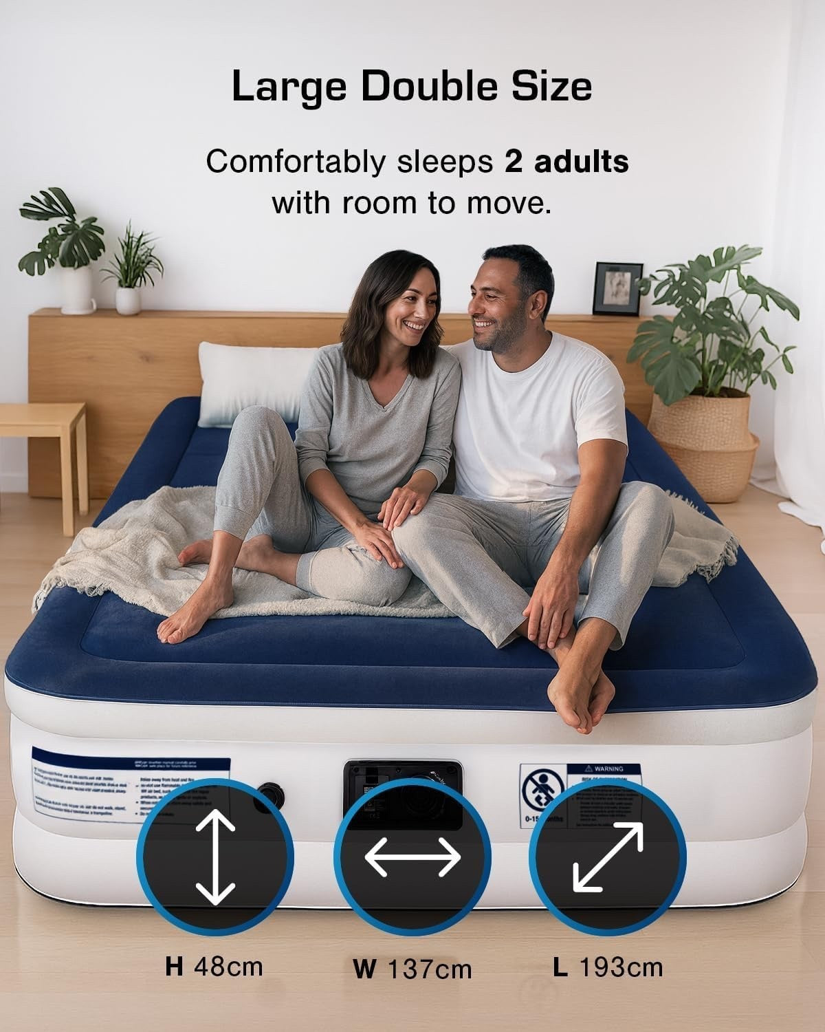 Active Era Luxury Double Inflatable Mattress Self Inflating Deflating