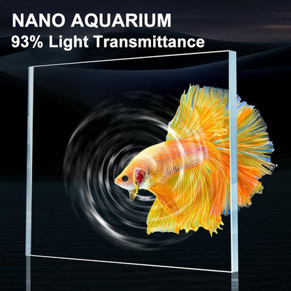 Aquarium Fish Tank 25L Glass LED Filter Heater Marine Freshwater Starter Kit