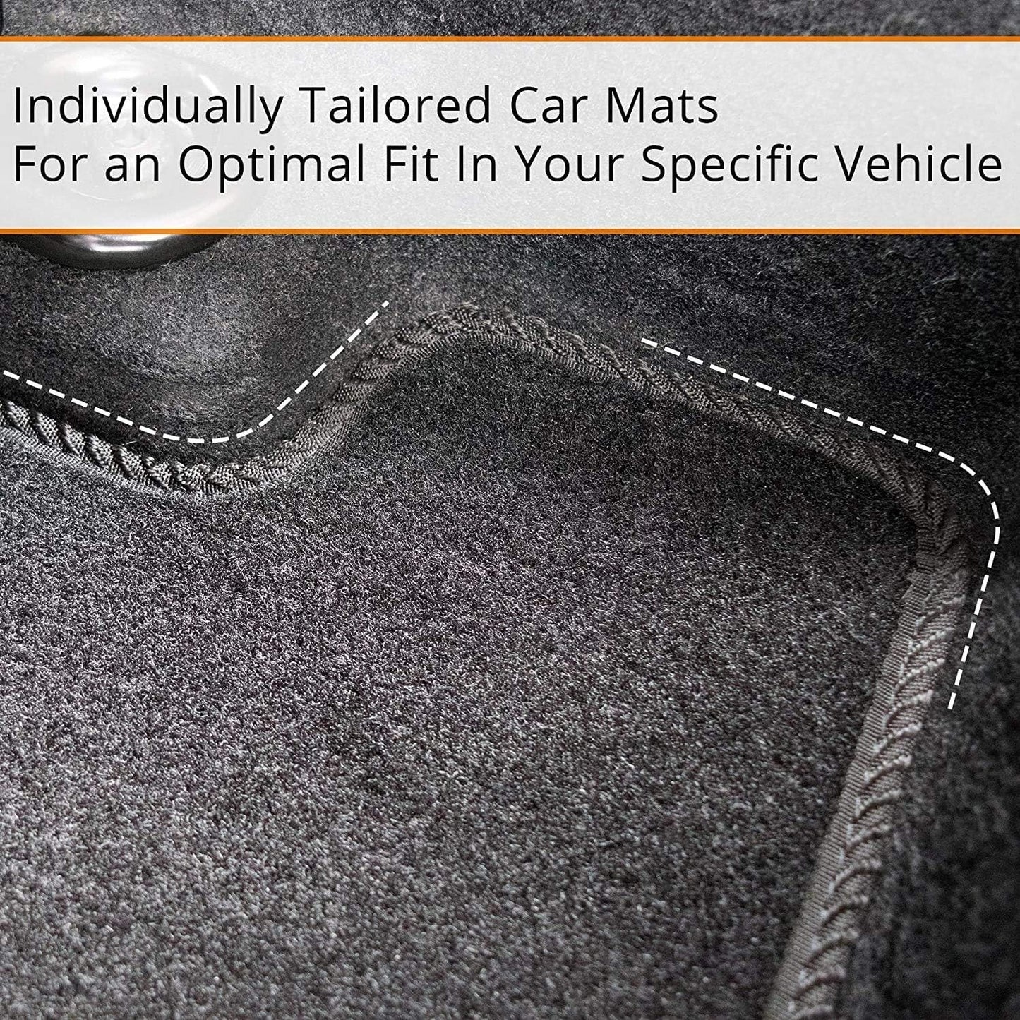 Car Floor Mats Set 4 Clips Fit Corsa E 2014-2019 Tailored Black Carpet