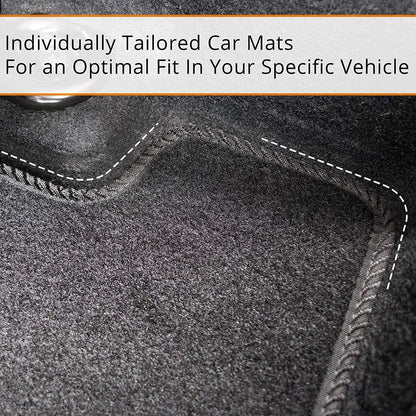 Car Floor Mats Set 4 Clips Fit Corsa E 2014-2019 Tailored Black Carpet