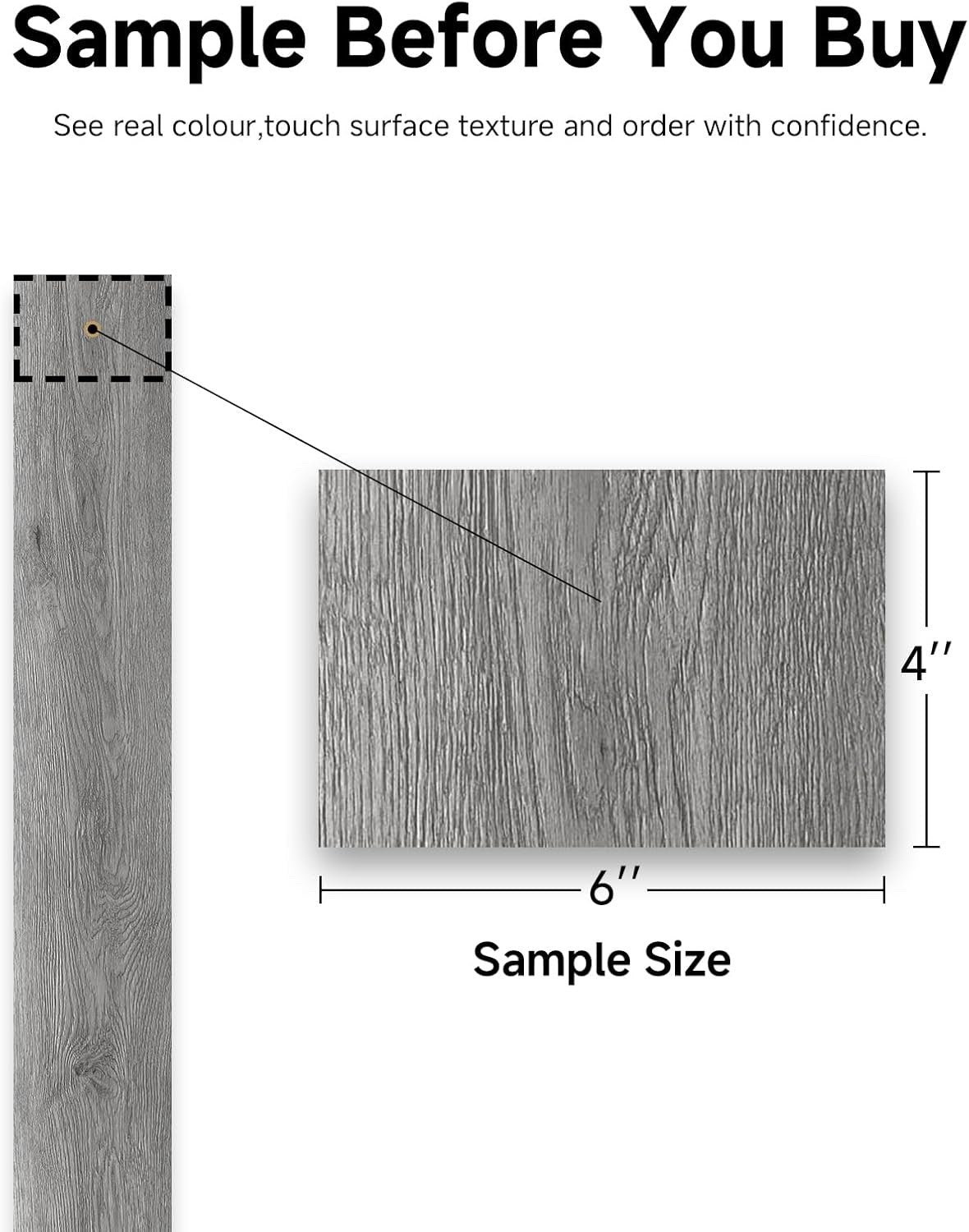 36 Pack Peel and Stick Vinyl Flooring Planks Dark Grey Wood 5.02m²