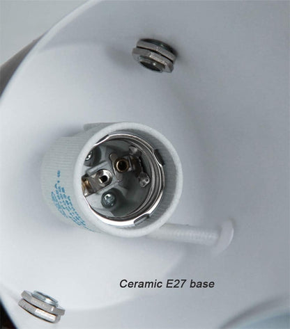 Wall Light Sconce LED E27 Wooden Leather Modern Bedroom Bedside White Lamp
