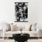 A0 Magnetic Poster Frame Light Wood Hanging Print Hanger