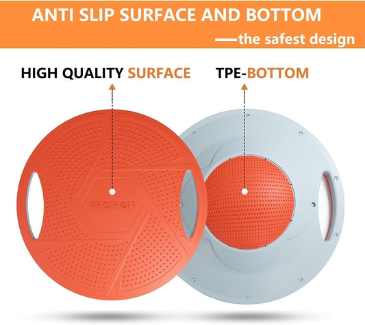 PROIRON Wobble Balance Board Non-Slip Balance Trainer for Stability Orange