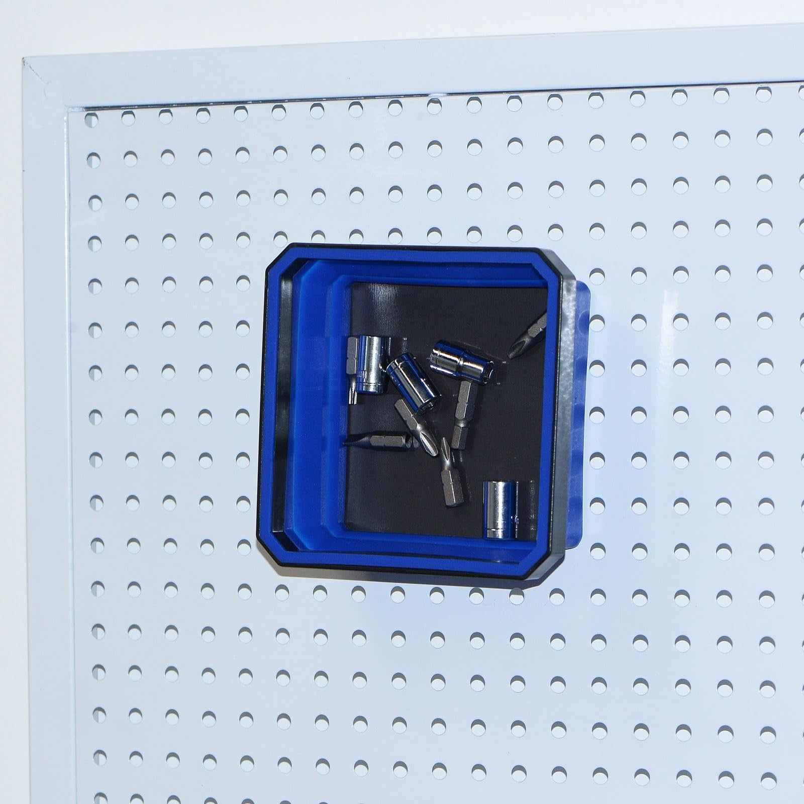 sourcing map 2Pcs Collapsible Magnetic Parts Tray Foldable Tool Trays Square