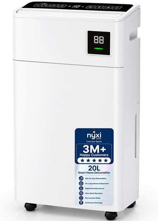 20L Dehumidifier Laundry Dryer Damp Condensation 5.5L Tank Digital Humidity