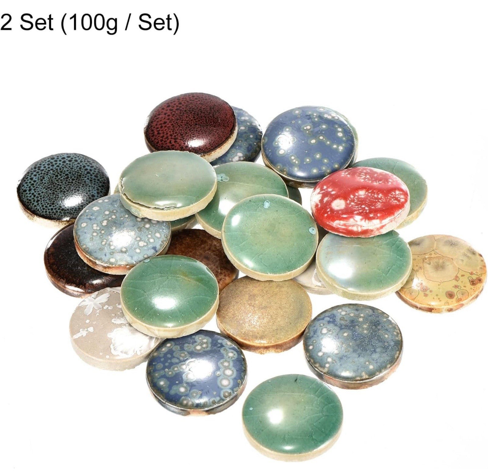 sourcing map 200g Ceramic Mosaic Tiles for Crafts Bulk