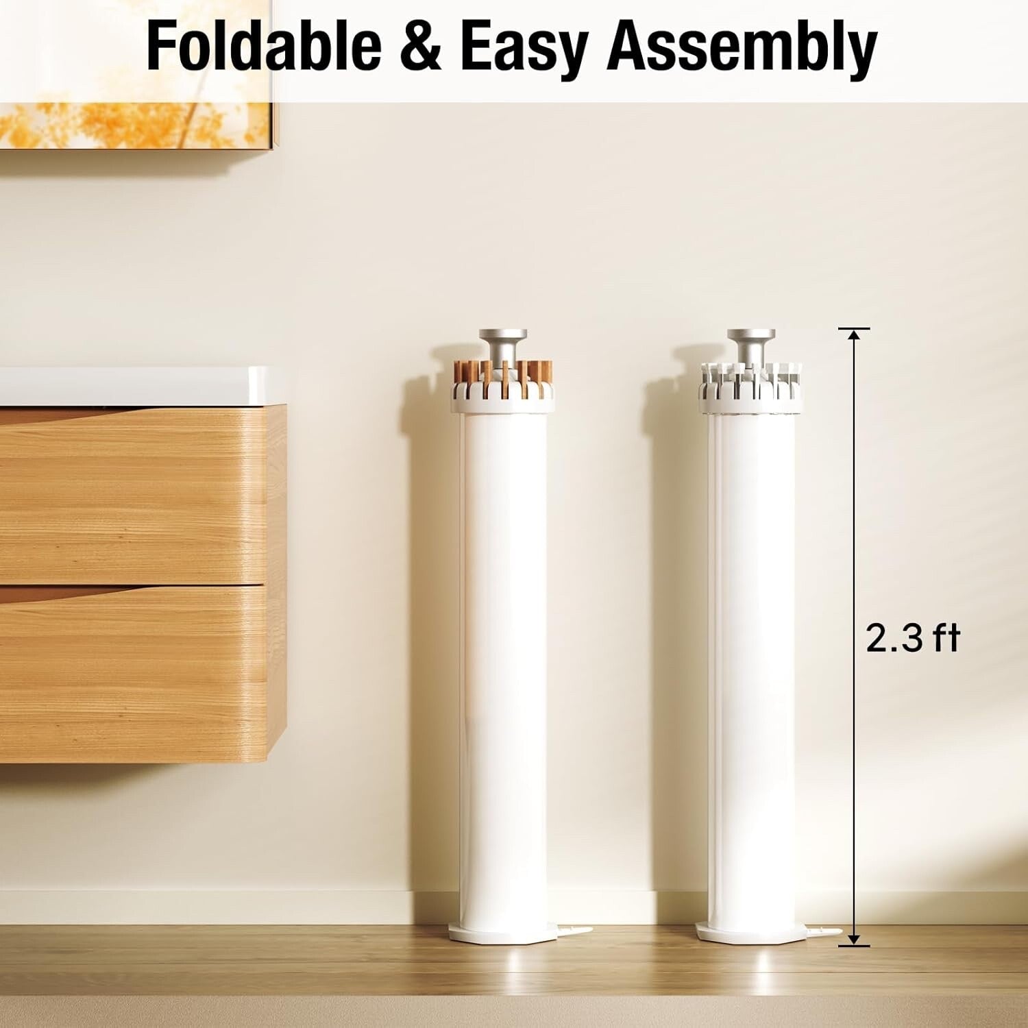 MAXXIVO Foldable Tripod Clothes Drying Rack Versatile Folding Clothes Rack