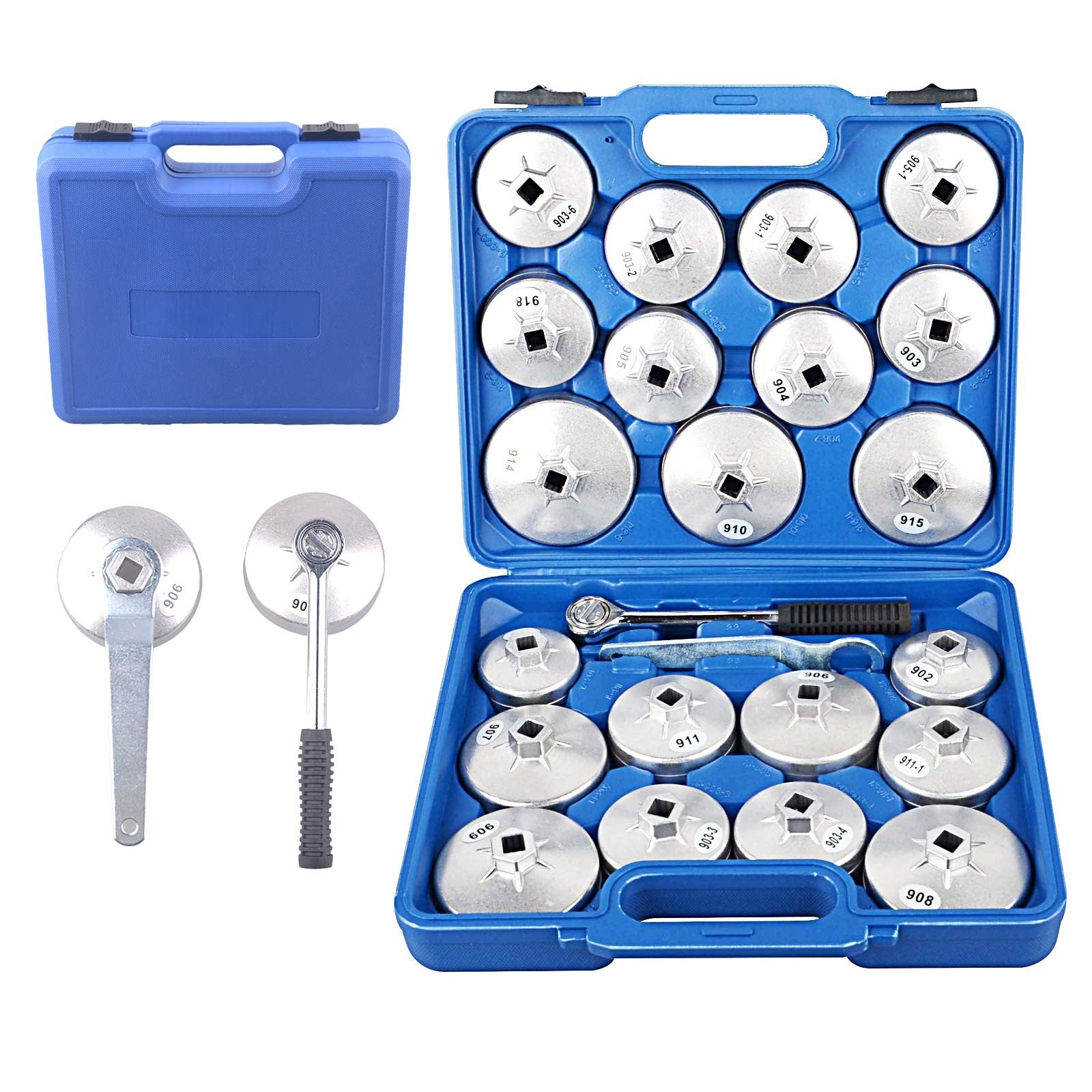 DAYUAN YT-97937 23pcs Aluminum Alloy Cup Type Oil Filter Cap Wrench Socket