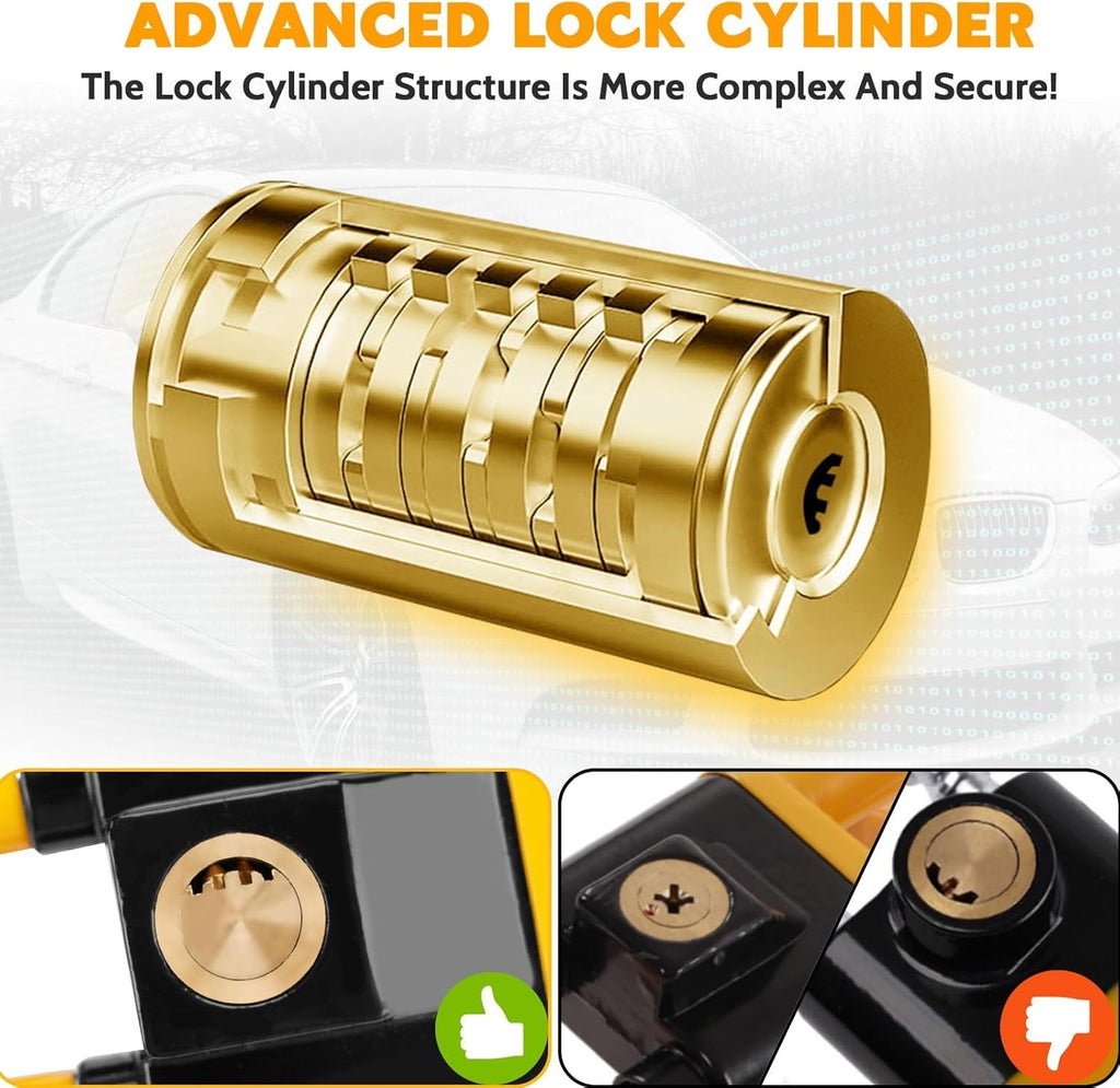 Twin Bar Steering Wheel Lock Anti Theft Universal Car Security Device