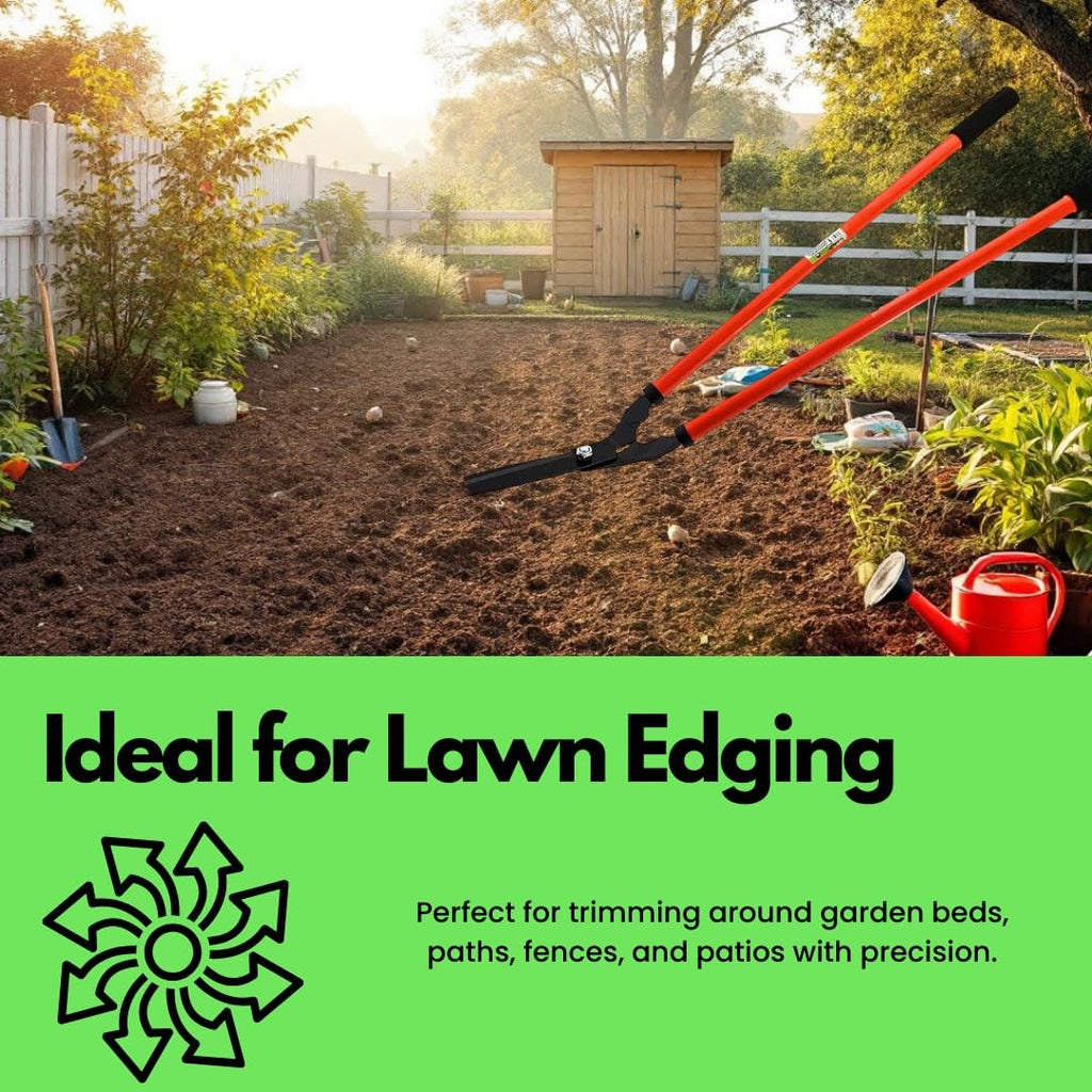 36 Inch Lawn Shears Long Handle Grass Hedge Trimmer Heavy Duty Garden Scissors