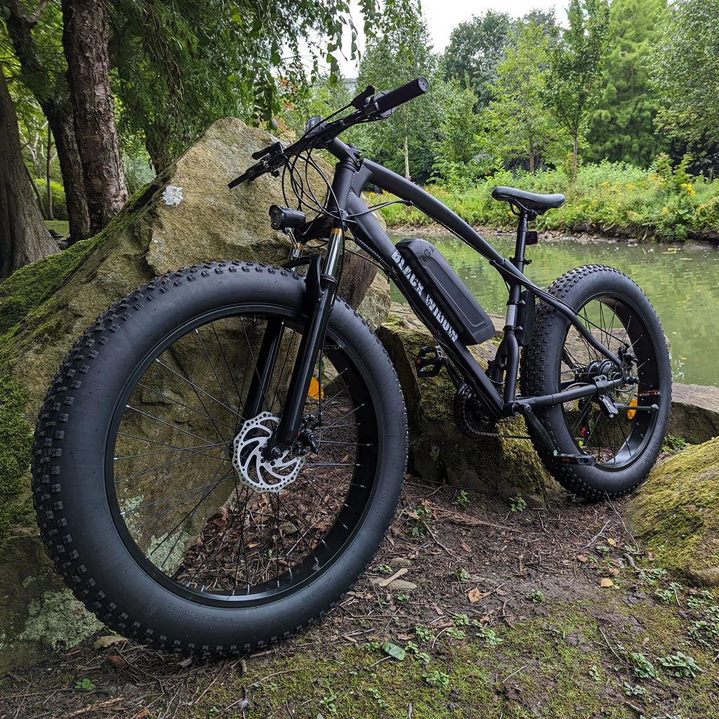 Black Widow Electric Fat Tire Bike 250W 36V 26" Wheel E-Bike UK Road Legal