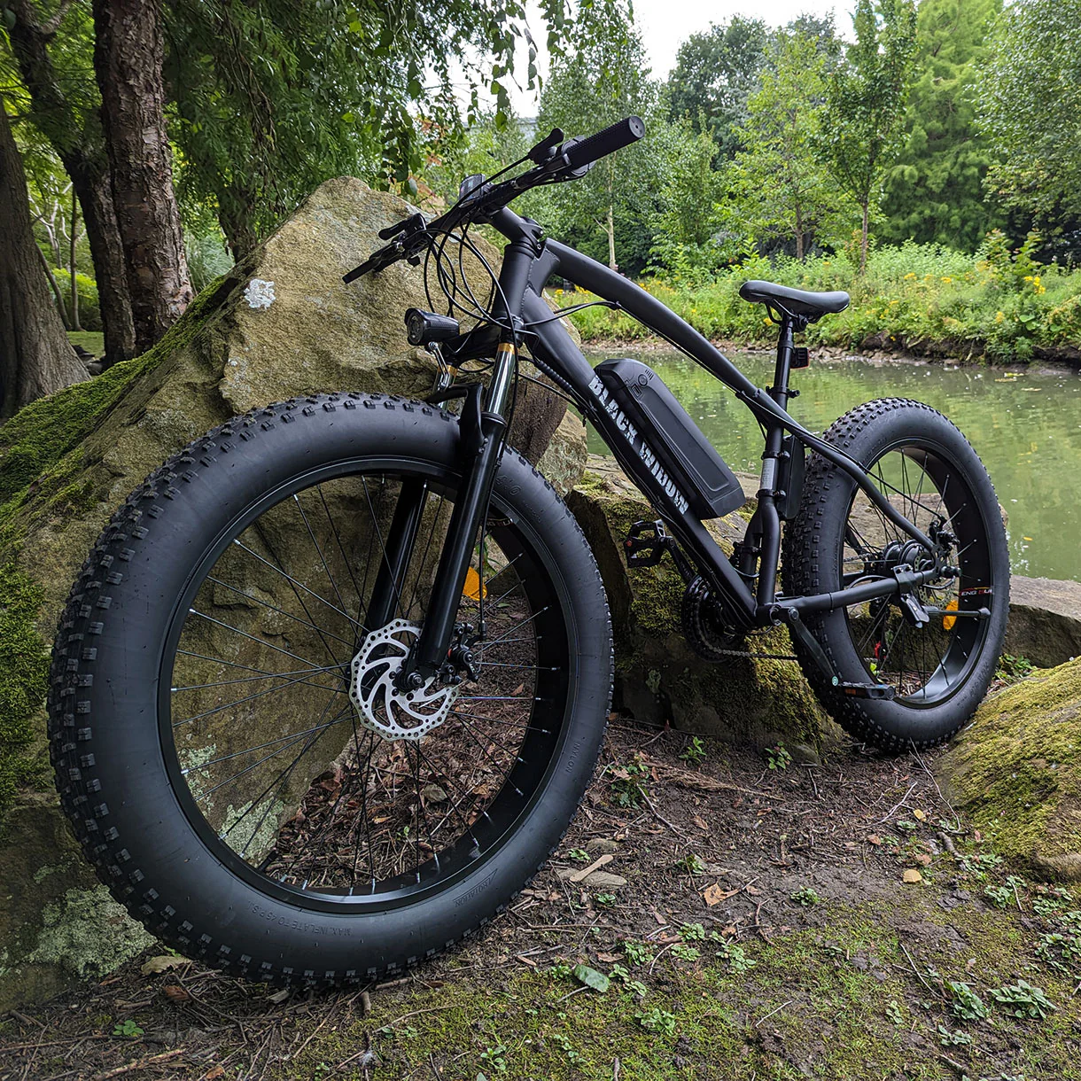 Black Widow Electric Fat Tire Bike 250W 36V 26" Wheel E-Bike UK Road Legal