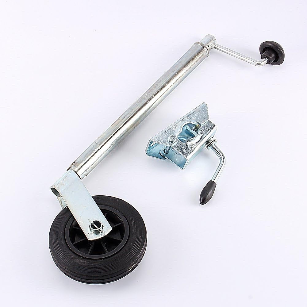 35mm Heavy Duty Trailer Jockey Wheel w/ Clamp Stainless Steel 100kg