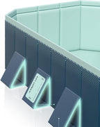 3m Foldable Non Inflatable Swimming Pool Hard Plastic Rectangular Garden Pool