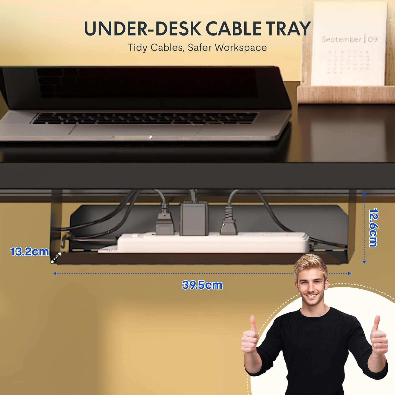 FlexiSpot E1 Plus Electric Standing Desk 100×60cm Height Adjustable – Black