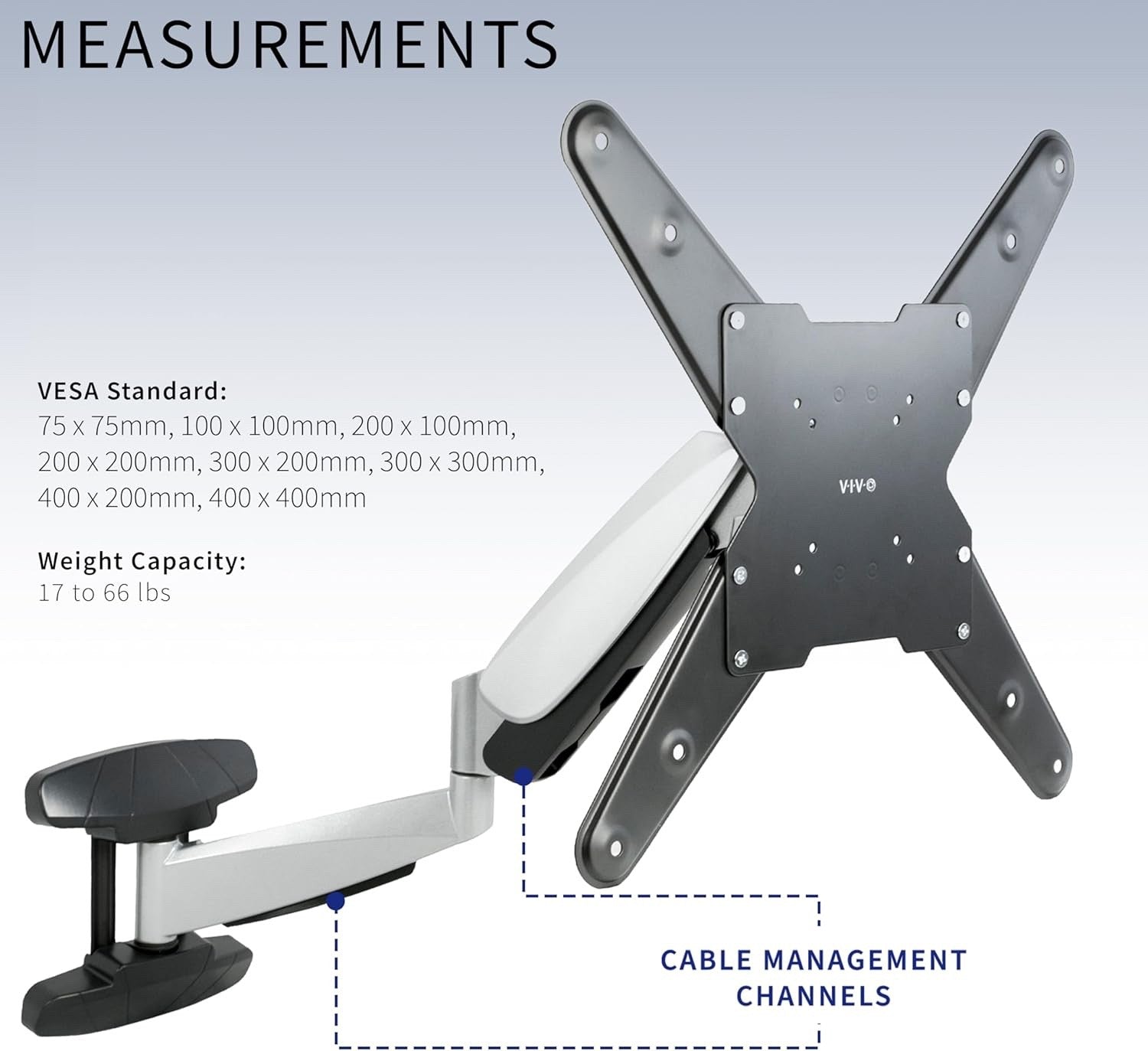 VIVO Counterbalance 40 to 70 inch LCD LED Plasma Screen TV Wall Mount