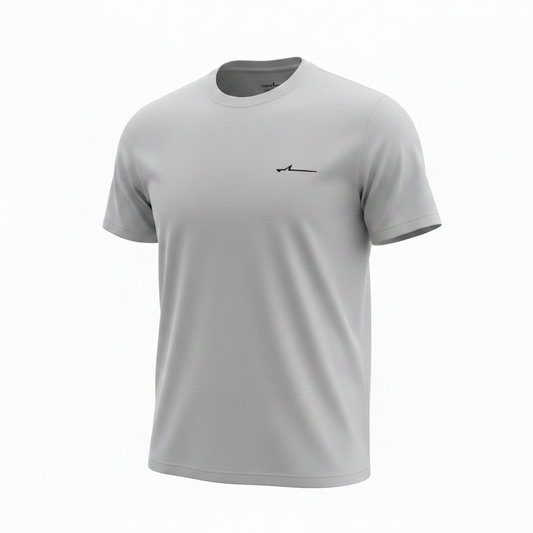 Mens T Shirt XL Pearl Grey Short Sleeve Casual Gym Top Forza New With Tags Logo