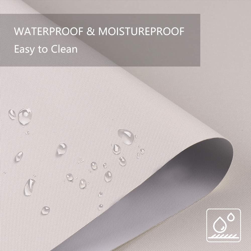 Blackout Roller Blind Waterproof Thermal Window Shade Cream Colour