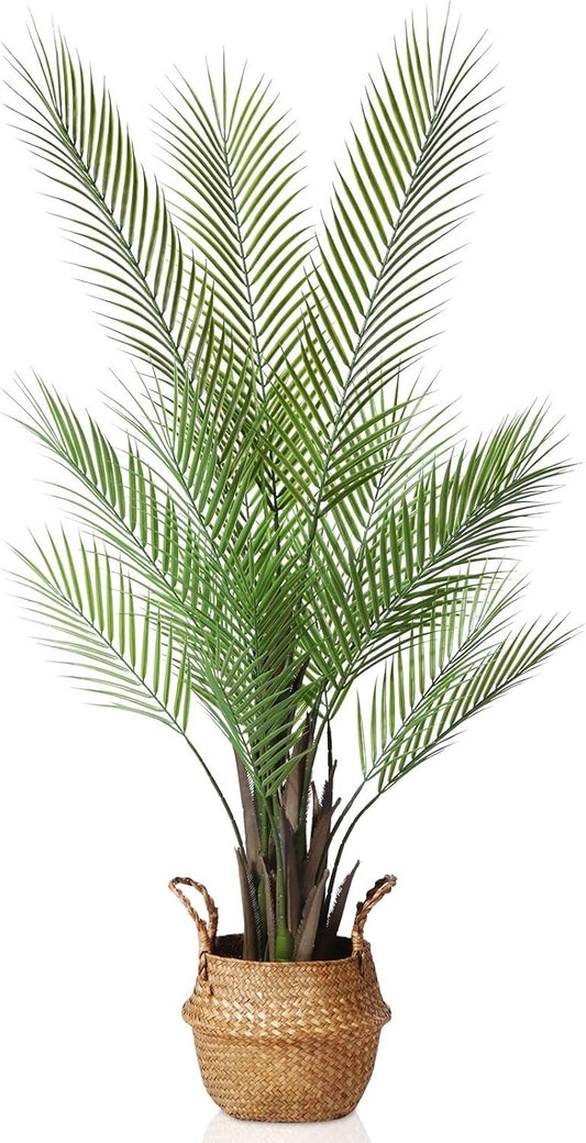 Kazeila Artificial Palm Tree 120cm Decorative Artificial Plant 1 Pack