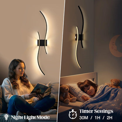 Rechargeable Wall Sconce Lights 100cm Wireless Set of 2 Remote Control Dimmable