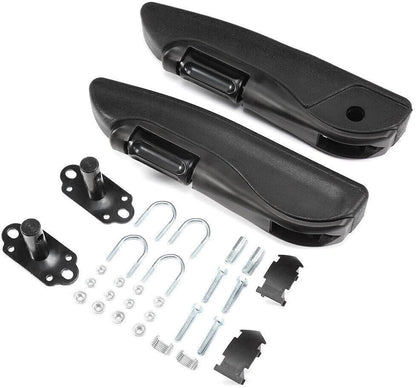 Universal Car Seat Armrest Adjustable 0-120° Left Right Black Interior