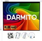 100" Motorised Projector Screen 4:3 HD 3D 4K 8K +1.2 Gain Remote Control