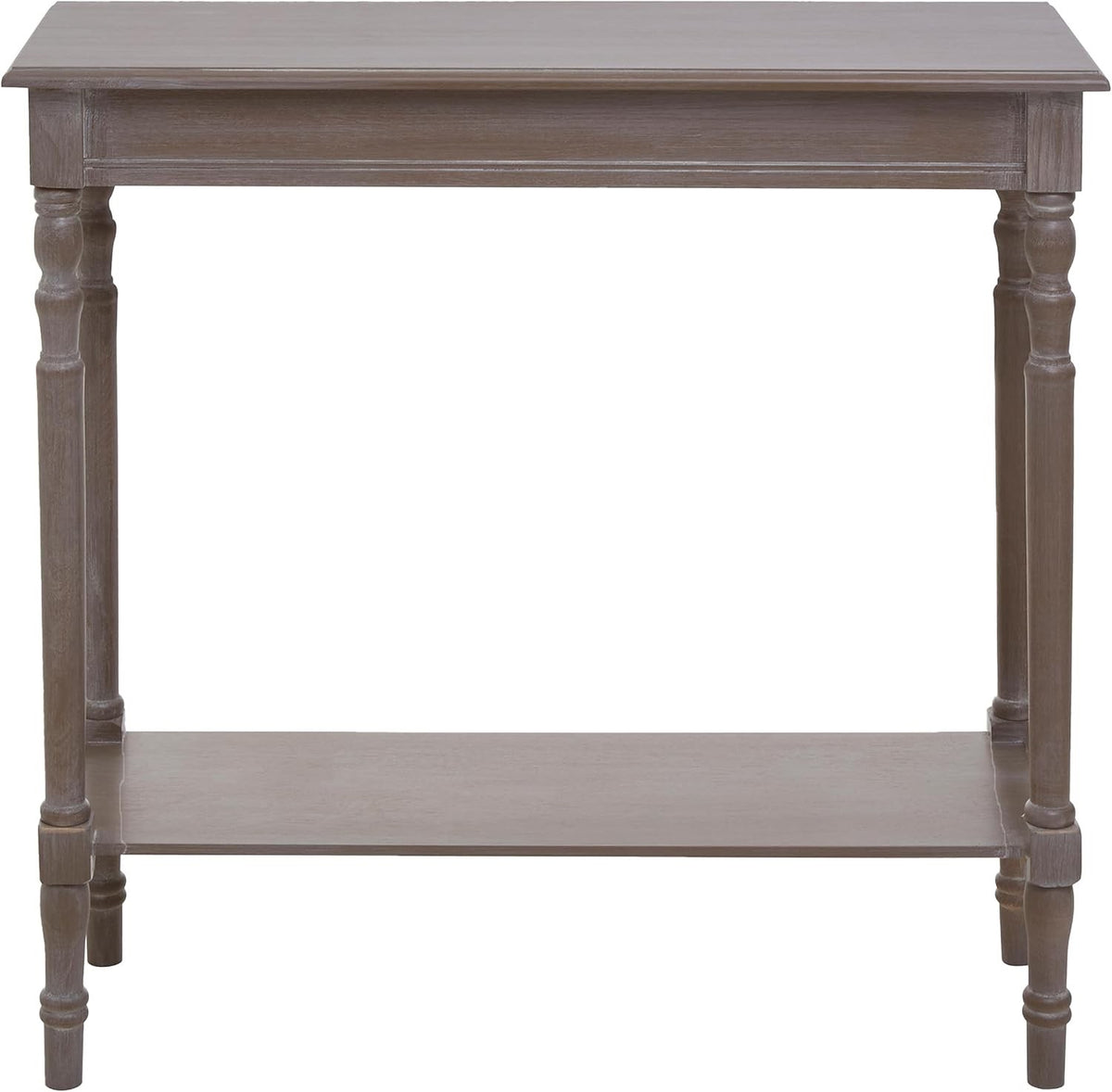 Console Table Hallway Wooden Oak Washed Grey Narrow Side Furniture Shelf Vintage
