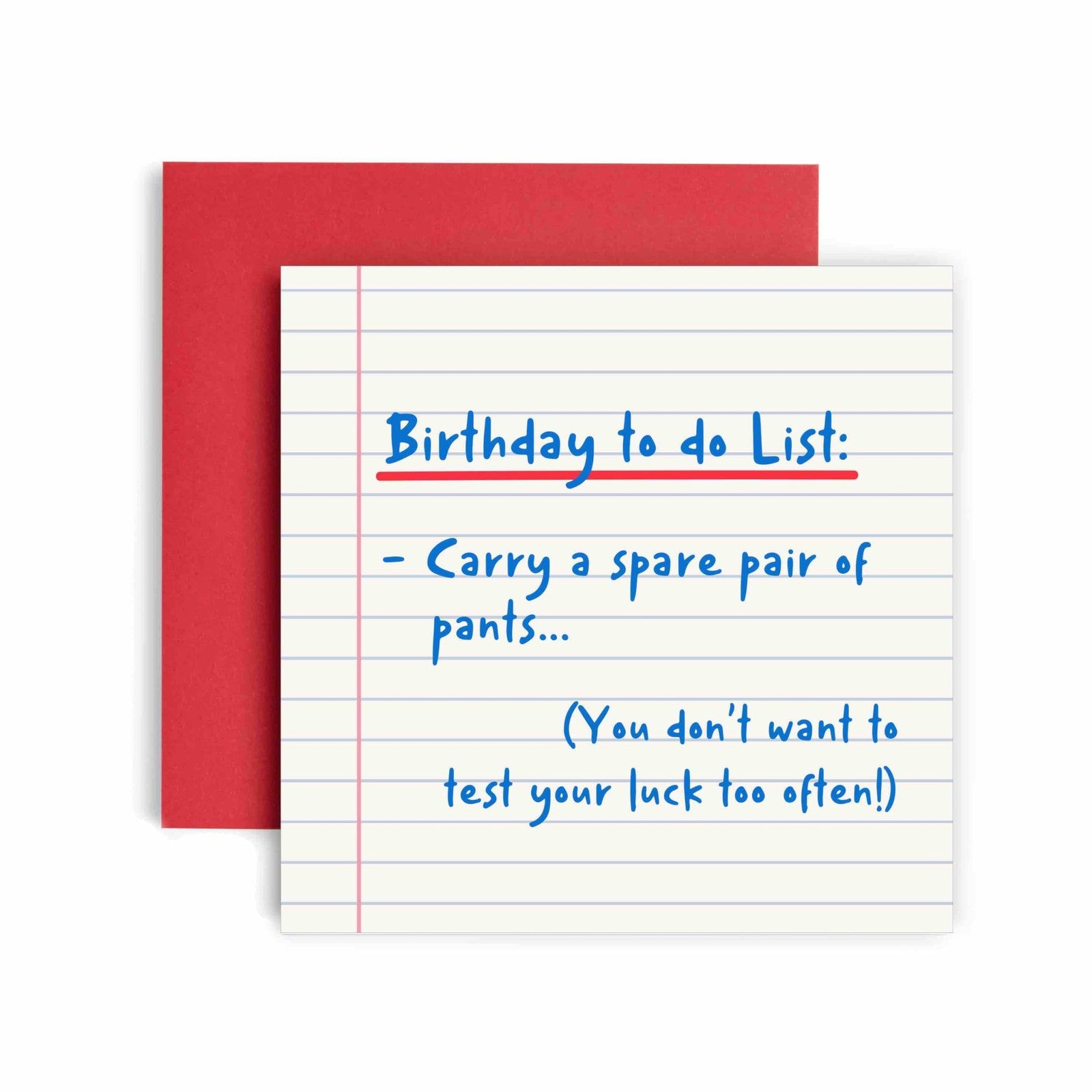 Huxters Birthday Cards for Men – Happy Birthday Spare Pants Happy Birthday