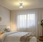 Modern LED Crystal Ceiling Light Chandelier Chrome Living Room Bedroom