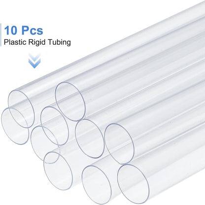 10x Clear Polycarbonate Tube 18mm ID 19mm OD 0.5m Rigid Pipe Aquarium