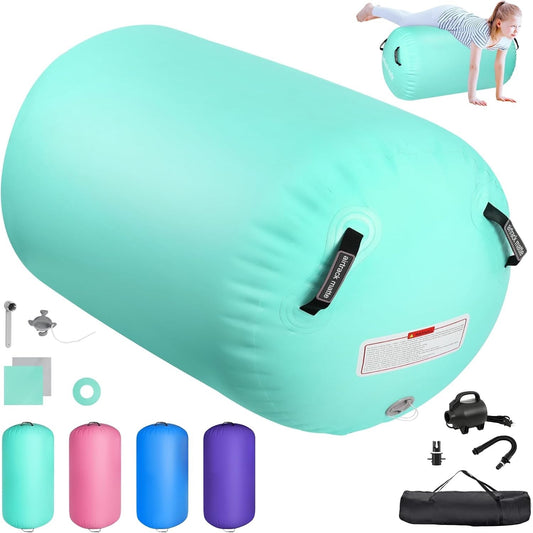 Gymnastics Air Roller Inflatable Tumbling Barrel Yoga Training Home 100 cm