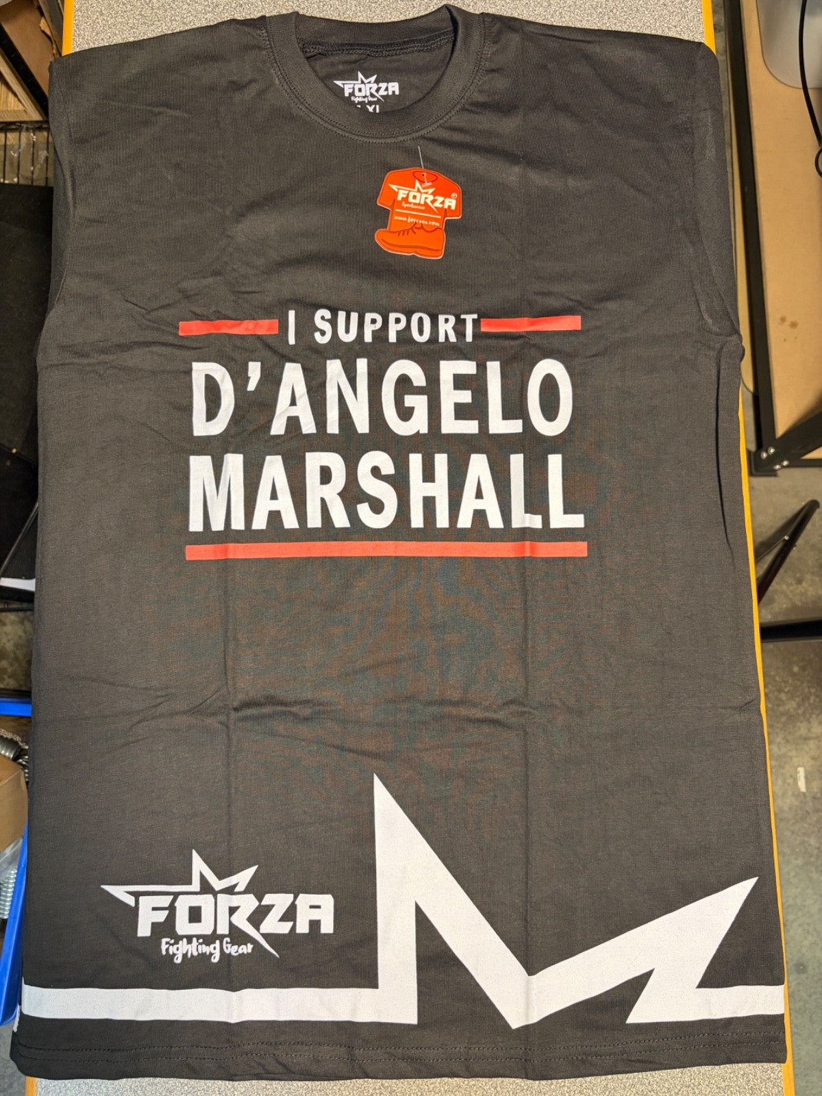 MMA Kickboxing T Shirt DAngelo Marshall Support Black Cotton Unisex Size Top