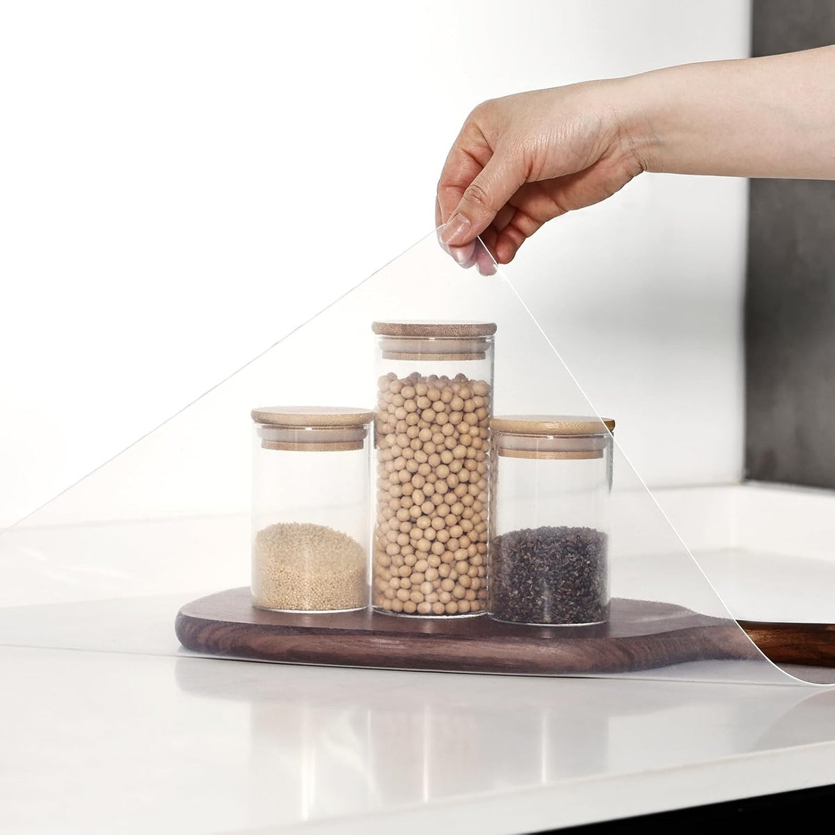 Silicone Worktop Protector Mat 60x90cm Clear Heat Resistant Non Slip Kitchen