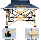 Extra Large Camping Bed Foldable Heavy Duty Camp Cot 550lb Carry Bag