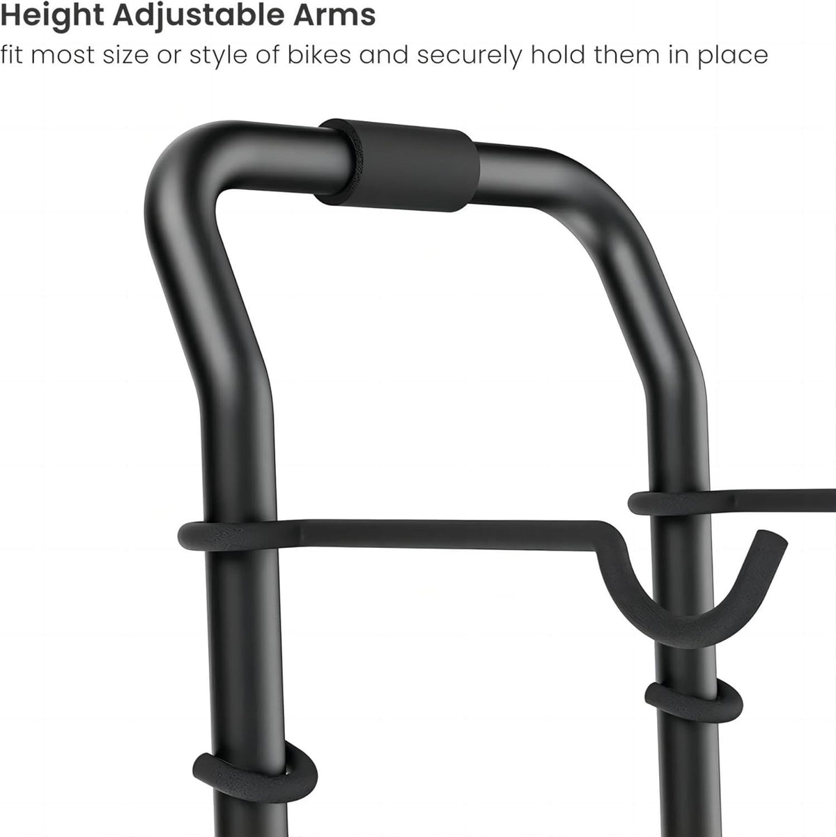 Bike Rack Stand Storage 2 Bicycles Freestanding Gravity Holder 40kg Adjustable