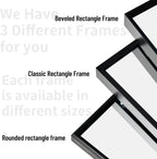 140x40cm Full Length Floor Mirror Black Aluminum Frame Freestanding Wall Decor