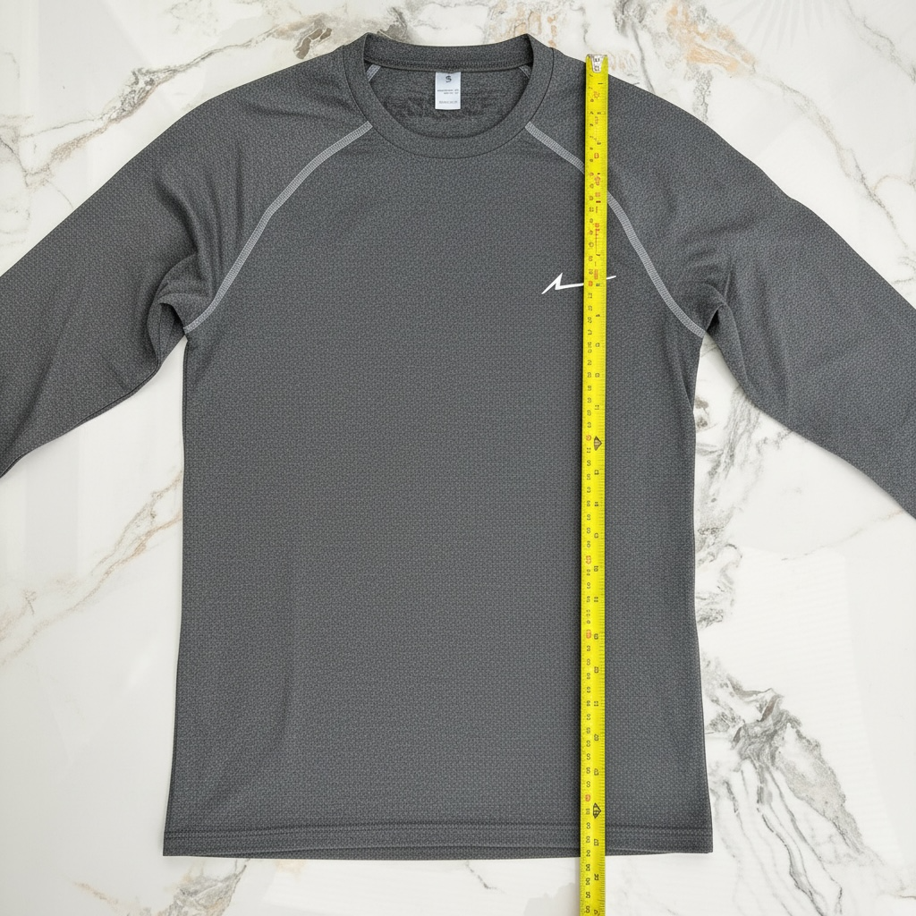 Mens Dry Fit Training Shirt Pearl Grey Long Sleeve Gym Top Size Small Forza NWT