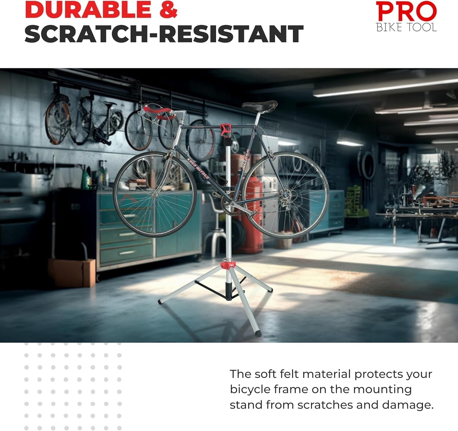 PRO BIKE TOOL Bike Repair Stand - Stable Bike Work Stand for Maintenance