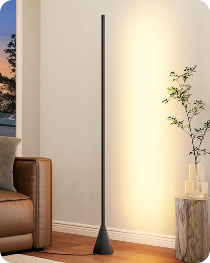 LED Floor Lamp Dimmable 2700K-6500K Remote Control Corner Standing Light