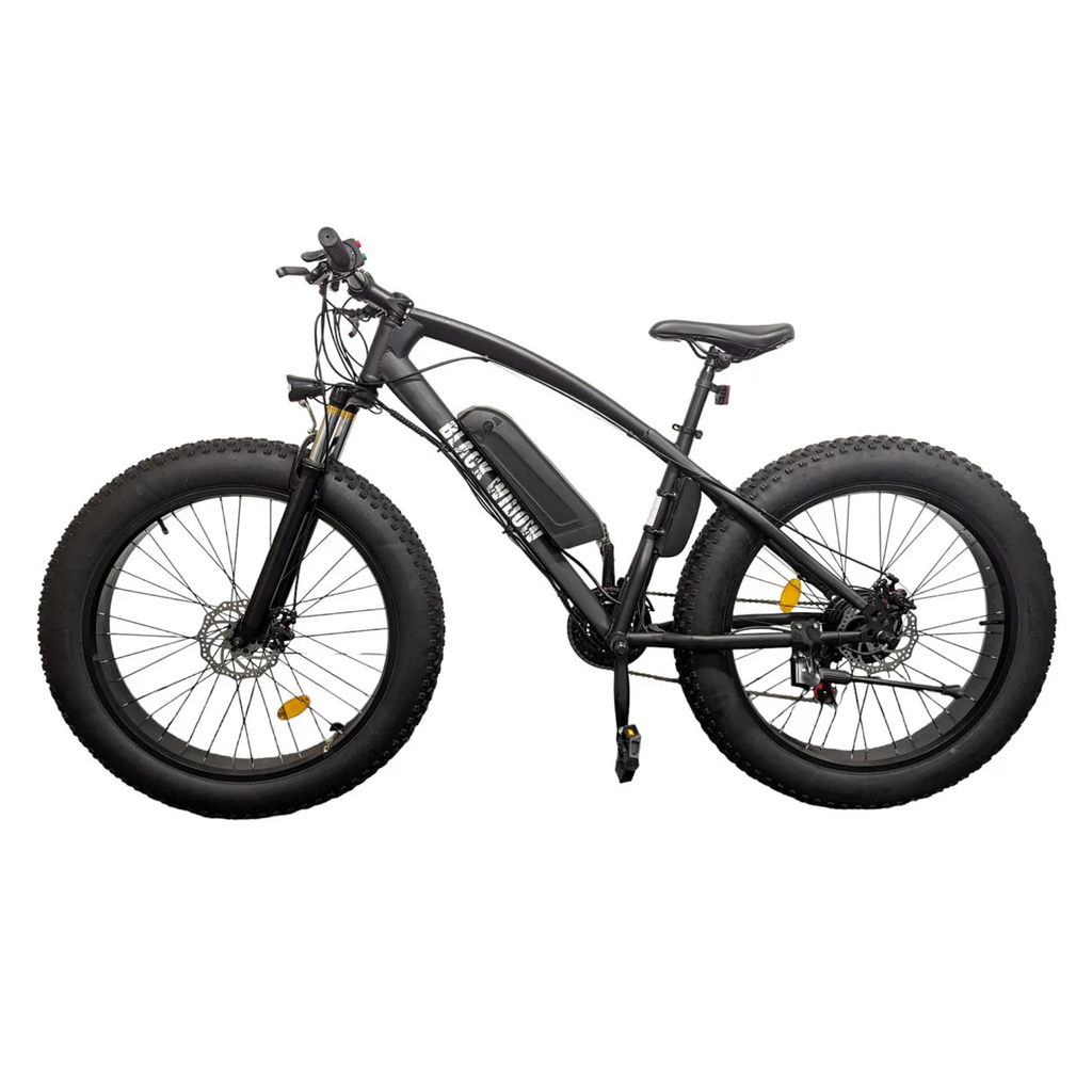 Black Widow Electric Fat Tire Bike 250W 36V 26" Wheel E-Bike UK Road Legal