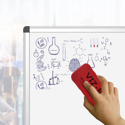 Magnetic Whiteboard Dry Erase Board 90x60cm Wall Mounted Aluminium Frame Tray