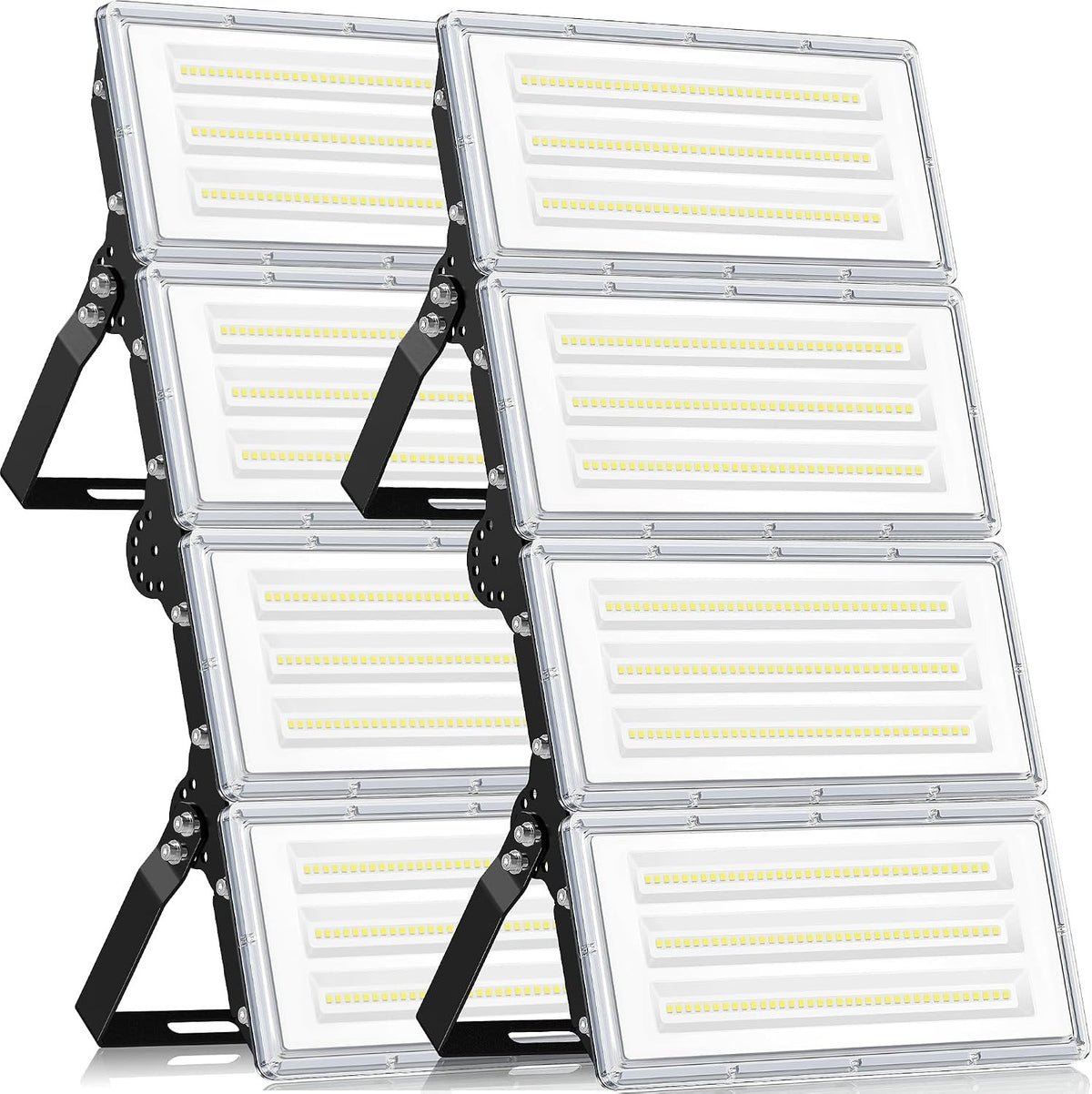 LED Flood Lights Outdoor 400W 40000LM IP67 Waterproof 6500K Security 2 Pack