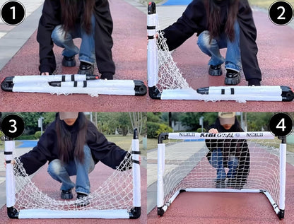 Kids Football Goal Foldable Soccer Net Portable Garden Indoor Outdoor 115cm