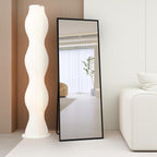 140x40cm Full Length Floor Mirror Black Aluminum Frame Freestanding Wall Decor