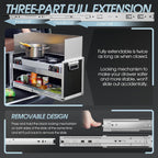 Heavy Duty Drawer Runners Full Extension Ball Bearing Slides 68kg