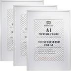 A1 Picture Frame Set of 3 with Mount for A2 Poster Photo Display