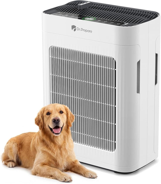 Air Purifier HEPA Filter H13 Large Room Air Cleaner 300m3/h Pet Dust Pollen 20dB