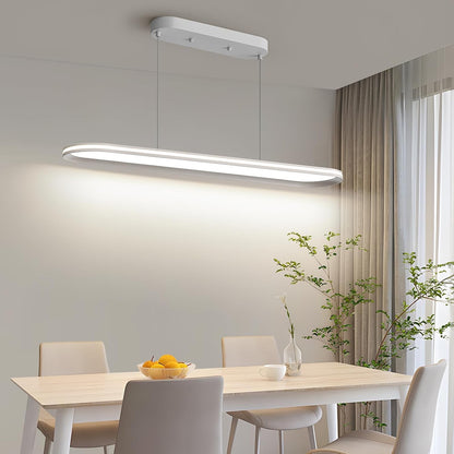 Oval Pendant Light 120cm Dimmable LED Ceiling Lamp Adjustable 3 Color Modes